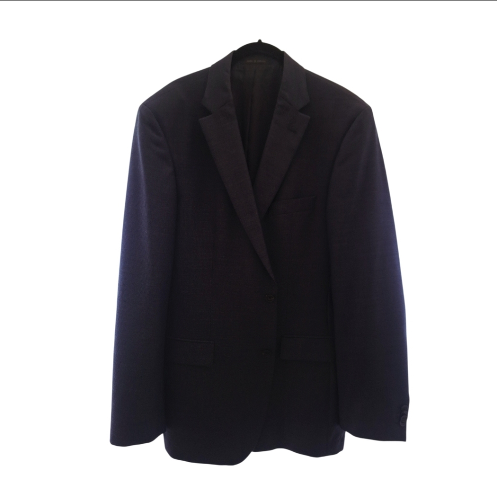 Hugo Boss 42L Dark Blue/Navy Lanificio TESSE Biella men’s pinhead/wool blazer